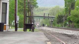 CSX COAL RUMBLES THROUGH ALDERSON WV [upl. by Mello]