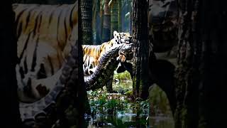 Tiger preys on strange creature tiger short [upl. by Anelem]