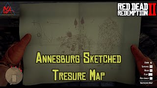 RDR2  Annesburg Sketched treasure map [upl. by Ytsur]