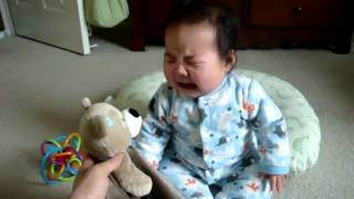 6 month old baby gets scared [upl. by Eolanda]