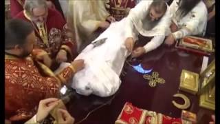 Changing of Robes for Incorrupt Serbian Orthodox King St Milutin [upl. by Jamille444]