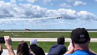 Shockwave truck races plane at the Cleveland National Airshow Ohio [upl. by Boynton]