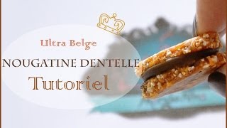 Tutoriel Nougatine dentelle Belge Nougatine Belgian lace [upl. by Julita]