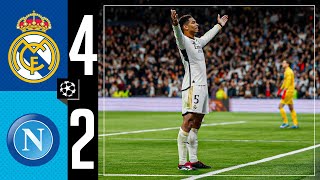 Real Madrid 42 SSC Napoli  HIGHLIGHTS  Champions League [upl. by Enelhtak702]