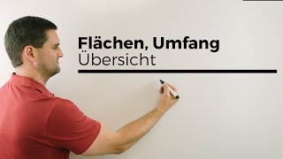 Flächen Umfang Quadrat Rechteck Raute Trapez Drachen Parallelogramm Übersicht [upl. by Fujio]