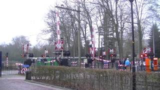 Spoorwegovergang Ermelo  Dutch railroad crossing [upl. by Dahl472]