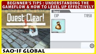 Beginners Tips  Understanding The Gameflow amp How To Level Up Effectively SAOIF Integral Factor [upl. by Pouncey]