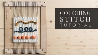 How To stitch Couching on Weaving [upl. by Anavahs]