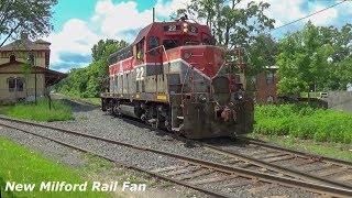 Housatonic Railroad NX12 switching in Canaan [upl. by Nylac]