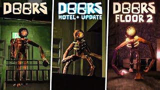 OLD vs NEW FIGURE ENDING  FLOOR 2 HOTEL CLASSIC  DOORS Floor 2 Update The Mines [upl. by Skrap]