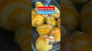 Cerdo al horno pellejo dorado y crocante pypシ comida stitch food recetas cerdo shorts [upl. by Ragg]