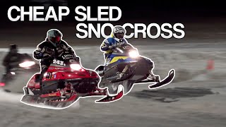 CHEAP SLED SNOCROSS [upl. by Rog]