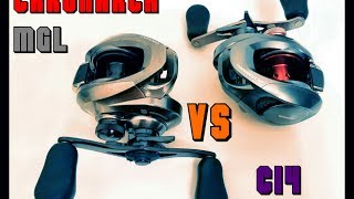 SHIMANO CHRONARCH MGL VS CHRONARCH CI4 part 1 hands on table top review [upl. by Sugden]