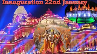 Ayodhya Dham inauguration 22nd January 💐💐💐🙏🙏🙏ytyoutubemusicsongstrendingvedio [upl. by Anitra]