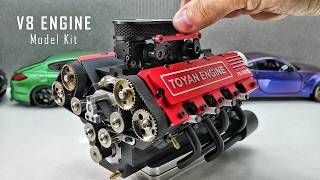 I Build the Smallest V8 Engine in the Worlds  Assembling and Starting the Engine Model Kit [upl. by Suisyola309]