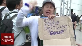 Protestors face Thai army  BBC News [upl. by Gibe]