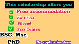 BEST SCHOLARSHIP TO STUDY ABROAD IN 2024 WITHOUT MONEY [upl. by Arly717]