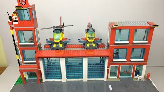 Lego City 60320 Fire Station MOC Review [upl. by Adohr384]