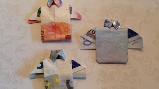 DIY Geld vouwen shirtoverhemd  Knutselen  CreaBella [upl. by Rossi]