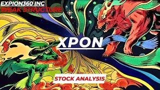 WEAK STRUCTURE  XPON STOCK ANALYSIS  EXPION360 INC STOCK [upl. by Adnauqahs632]