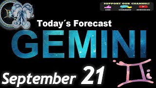 Daily Horoscope GEMINI September 21 2024 [upl. by Mastrianni546]