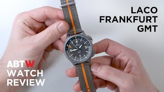 Laco Frankfurt GMT Watch Review  aBlogtoWatch [upl. by Alexina]