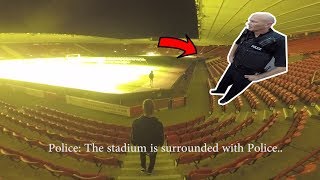 POLICE ESCAPE IN STADIUM WE GOT AWAY [upl. by Dodi850]