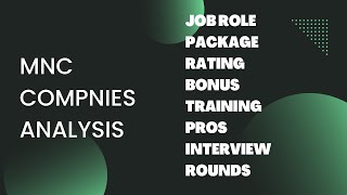 MNC Companies Analysis  MNC Companies Packages  2022  Pune [upl. by Celisse478]