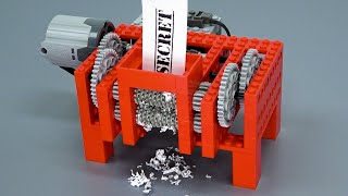 Shredding Paper with Lego Gears ver 2 [upl. by Coniah752]