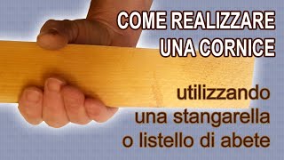 COME FARE UNA CORNICE IN LEGNO  HOW TO MAKE A FRAME PICTURE [upl. by Beaver]