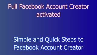 How To Download amp Install Facebook Account Creator On PC 2024 [upl. by Esenahs]