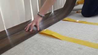 How to Install Vinyl Plank Flooring Using DoubleSided Tape [upl. by Adnarom]