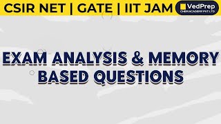 CSIR NET Exam 2023 Chemistry  Memory Based Questions  VedPrep Chem Academy [upl. by Ahsienor717]