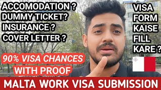 MALTA WORK VISA DOCUMENTS  90 VISA CHANCES  MALTA WORK PERMIT 2024  MALTA JOBS FOR INDIANS [upl. by Kcirtap]