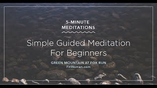 Simple 5Minute Guided Meditation For Beginners [upl. by Frankhouse36]