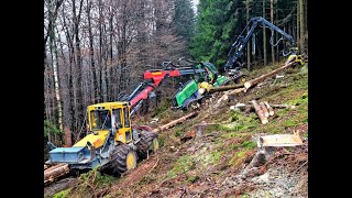 🌲 The PERFECT Team • John Deere 1270G amp Welte 130 • PCMForst • Skidder amp Harvester • Part1🌲 [upl. by Arret560]