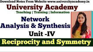 NAS34 Reciprocity and Symmetry in Two Port Network  Condition for Reciprocal Two Port Network [upl. by Airegin29]