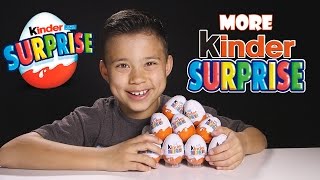 10 KINDER SUPRISE EGGS Time to Open More Kinder Surprises [upl. by Enelhtac732]