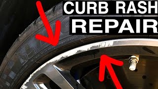 How To Repair Curb Rash amp Scratches on Alloy Wheel Rims DIY Tutorial [upl. by Tirma550]