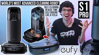 World’s First Floor Washing Robot With Vacuum amp RealTime SelfCleaning  eufy S1 Pro Review amp Test [upl. by Svetlana54]