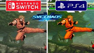 SNK vs Capcom SVC Chaos PS4 vs Nintendo Switch Graphics Comparison [upl. by Ynatirb]