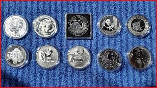 My Top 10 Silver Coins 2017 so far [upl. by Danae]