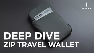 ALPAKA Zip Travel Wallet  Deep Dive [upl. by Adamsen995]