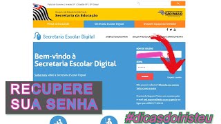 Como recuperar a senha para fazer a Matrícula 2023 Secretaria Digital  dicasdoiristeu rematricula [upl. by Tresa]