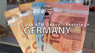 How to deposit cash in an ATM  How to use ATM deposit feature  Banks in Germany  ATM in Germany [upl. by Atined]