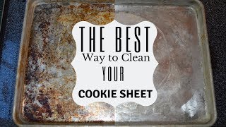 How to clean your baking sheets I Cleaning your cookie sheets [upl. by Ruvolo]