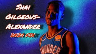 NBA 2K24  Shai GilgeousAlexander  Jumpshot Fix  Badges  Attributes [upl. by Irianat]