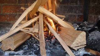 How to start a fire using the log cabin method [upl. by Yanetruoc616]