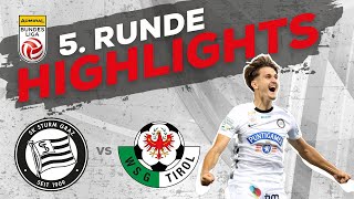 SK Puntigamer Sturm Graz  WSG Tirol 5 Runde ADMIRAL Bundesliga 202425 [upl. by Kumar]