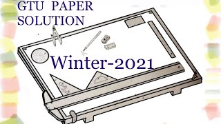 GTU Paper Solution  BE Winter 2021  GTU  part2  Engineering Graphics and Design3110013Q3 [upl. by Beard982]